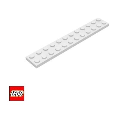 LEGO® 2445 Podložka 2x12 Bílá – Zboží Mobilmania