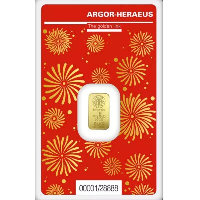 Argor-Heraeus zlatý slitek Limited edition Rok draka 1 g