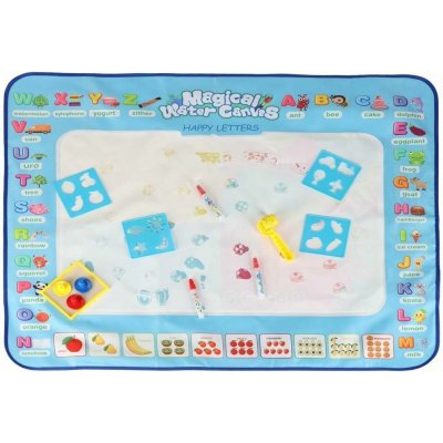 KIK Vodní podložka na kreslení s příslušenstvím modrá – Sleviste.cz