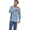 Pánské pyžamo Wadima 204140 416 pánské pyžamo dlouhé modré