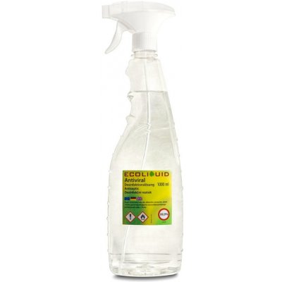 Ecoliquid Antiviral dezinfekce na ruce sprej bez aroma 1 l – Sleviste.cz