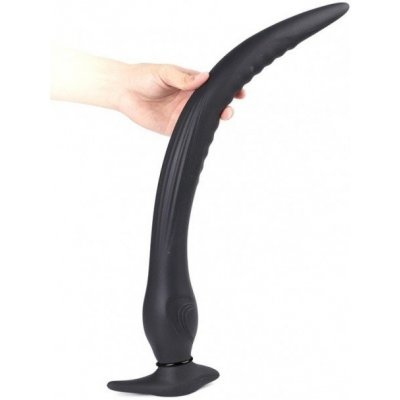 Wolf Yataghan Inflatable Black Silicone XL silikonové nafukovací anální dildo 55 x 3 - 6,4 cm