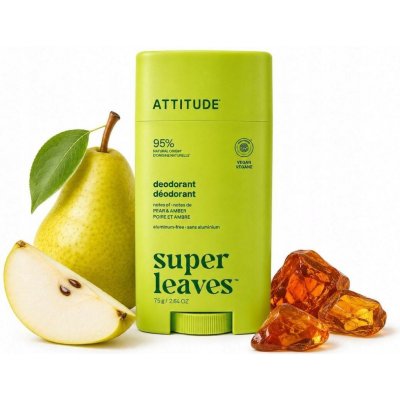 Attitude Přírodní pánský deodorant Super Leaves Amber & Citrus 75 g – Hledejceny.cz