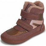 Protetika dívčí zimní barefoot boty DAXI OLD PINK starorůžová – Zboží Dáma