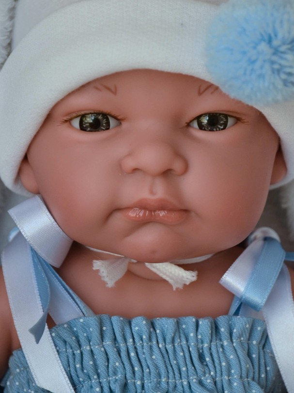 Lamagik Realistické miminko chlapeček Menší John s mašlemi