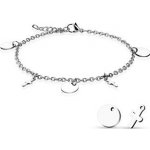 Šperky4U dámský ocelový náramek na nohu RN1153 – Zboží Mobilmania