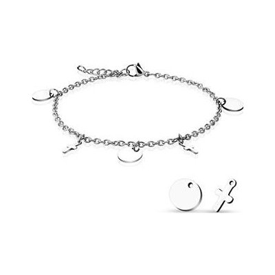 Šperky4U dámský ocelový náramek na nohu RN1153 – Zboží Mobilmania