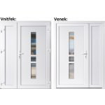 Soft Dvoukřídlé vchodové Megan+Panel Plný Bílá/bílá pravé 130 x 200 cm – Hledejceny.cz