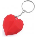 Přívěsek na klíče a batoh srdce červená