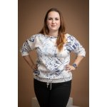 Vzorovaná mikina FOCUS Pudrové květy – Zboží Dáma