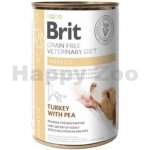 Brit Veterinary Diet Dog Grain Free Hepatic Turkey with Pea 400 g – Zboží Mobilmania