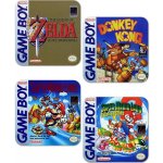 CurePink Tácky pod sklenice Nintendo Gameboy Classic Collection balení 4 ks 10x10cm – Zboží Dáma