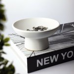 DESS Craft Studio Serene – dekorační miska na noze – Elegantní doplněk do vašeho interiéru Barva: 1 - Mléčně bílá, Sady: Miska Serene – Hledejceny.cz