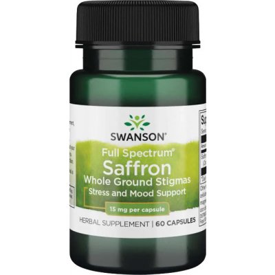 Swanson Šafrán Saffron 15 mg 60 kapslí
