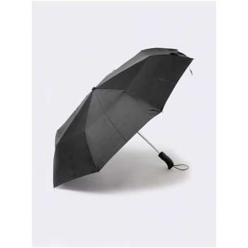 Marks & Spencer Windtech deštník z recyklovaného polyesteru s pogumovanou rukojetí černý