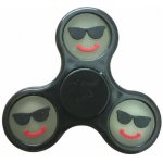 Antistresový Fidget Spinner Emoji černý brýle – Sleviste.cz