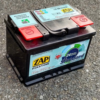 ZAP Standard 12V 60Ah 520A 56062 – Zbozi.Blesk.cz