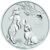 The Perth Mint stříbrná mince Lunar Series III Year of Rabbit 2023 1 oz