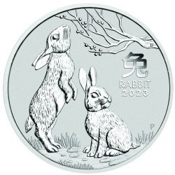 The Perth Mint stříbrná mince Lunar Series III Year of Rabbit 2023 1 oz