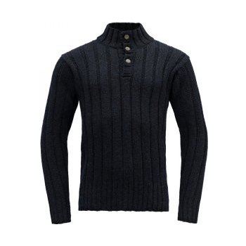 Devold Amundsen button necksvetrunisexDARK BLUE MELAN