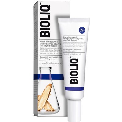 Bioliq 55+ intenzivní liftingový krém pro jemnou pleť kolem očí, úst, krku i dekoltu (Scutellaria Baicalensis) 30 ml – Zbozi.Blesk.cz