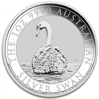 Perth Mint Stříbrná mince Australian Swan Labuť černá 1 Oz