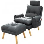 Trendie Boris tmavě šedé s taburetem – Zboží Mobilmania