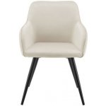 FurniGO Tarje se sametová m potahem krémové – Zboží Dáma