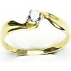 Prsteny Čištín zlatý se zirkonem lavender žluté zlato T 1026