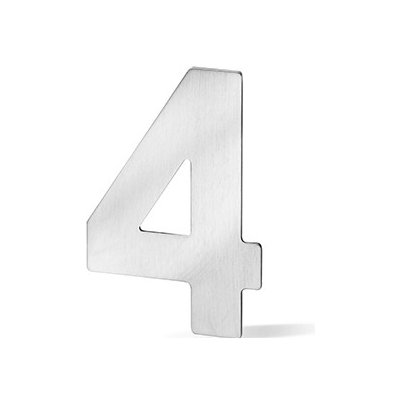 AC-T SERVIS Fasádní číslice nerez - 0 až 9 Fasádní čislice: 4 – Zboží Mobilmania