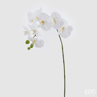 Umělá květina větvička orchideje bílá, 93 cm – Zbozi.Blesk.cz