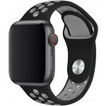 AW Sportovní řemínek na Apple Watch - Černo-šedý Šířka uchycení řemínku: 38/40/41mm, Délka řemínku: Dámský - S/M (12 - 18cm) Černo-šedý IR-AWSPRT38 – Zboží Mobilmania