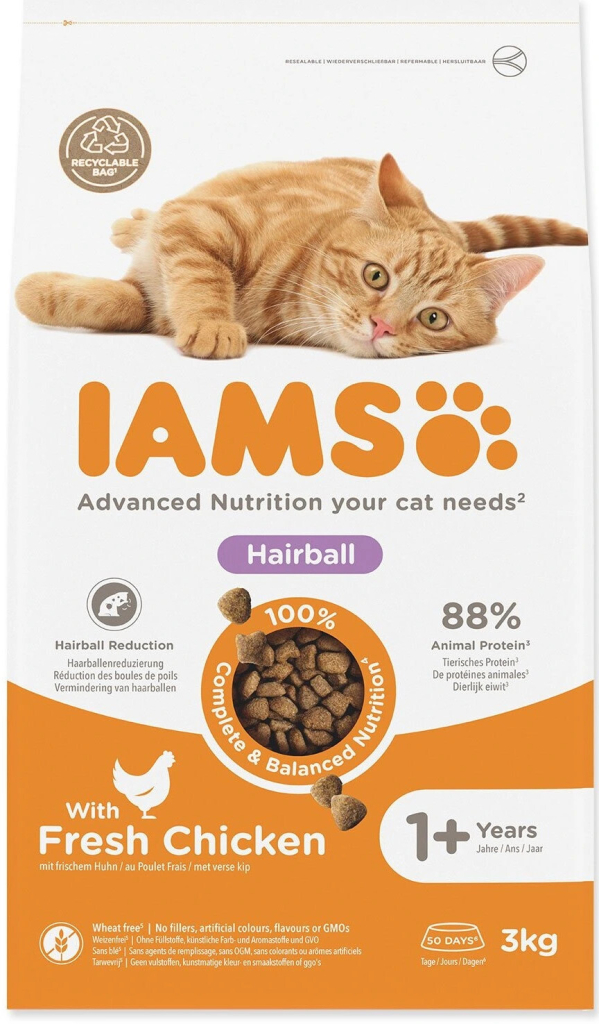 Iams ProActive Health Adult Hairball Care 3 kg