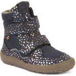 Froddo Barefoot zimní boty s membránou G3160205-9 blue puntík – Zboží Dáma