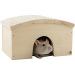 Vlastimil Morávek Domek dřevo křeček obloukovitá střecha 18 x 12 x 10 cm – Zboží Mobilmania
