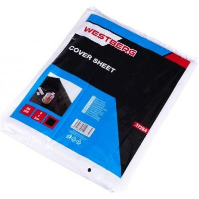 LEVIOR Folie zakrývací černá 4x5m, 0,05mm WESTBERG – Zboží Mobilmania