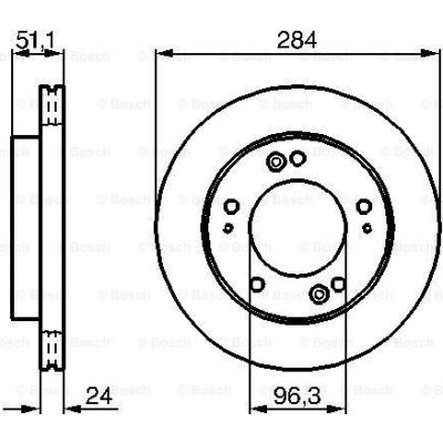 BOSCH Brzdový kotouč 0 986 479 020