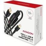 Axagon ADR-215B USB 2.0 A-M na B-M aktivní propojovací / repeater, 15m – Zboží Živě