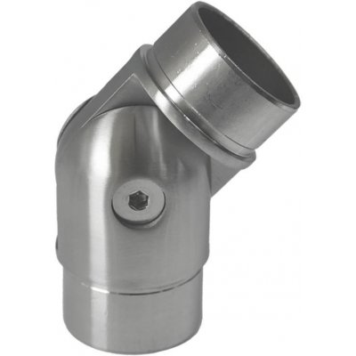 Nerezová nastavitelná spojka s kloubem (0°-90°) pro spojení dvou trubek ⌀42,4x2mm, AISI304, abrazivní – Zboží Mobilmania