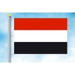 LIBEA, s.r.o. Vlajka Jemenu Rozměr: 30×45 cm, Uchycení: Karabiny na stožár – Hledejceny.cz