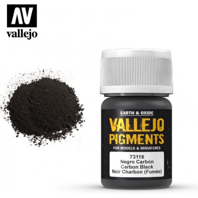 Vallejo Pigments 73116 Carbon Black Smoke Black 35ml – Zboží Živě