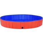 vidaXL Skládací bazén pro psy PVC modrý 200 x 30 cm – Sleviste.cz
