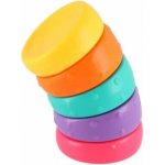 Fidget duhový antistresový plast 5,5cm na kartě 9x13cm 12ks v boxu – Zboží Dáma