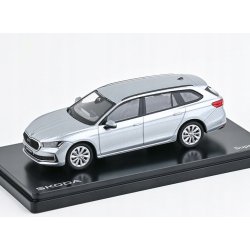 ABREX Škoda Superb IV Combi 2023 Stříbrná Pebble Metalíza 1:43