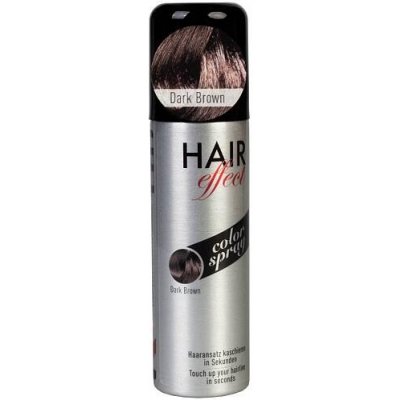Hair Effect Touch up spray na šediny a odrosty TMAVĚ HNĚDÝ 100 ml