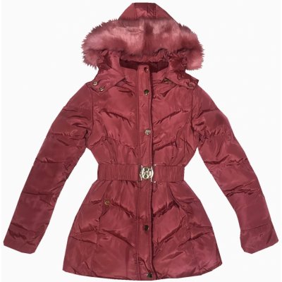 Kugo bunda JK1807 vínová – Zboží Mobilmania