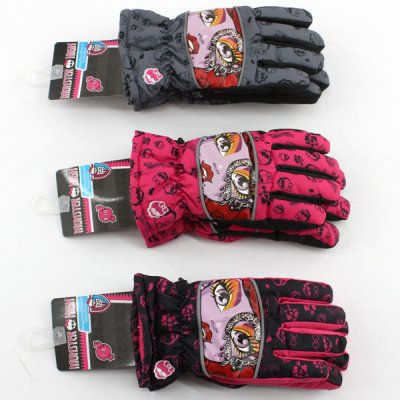 Setino lyžařské rukavice Monster High šedá – Zboží Dáma