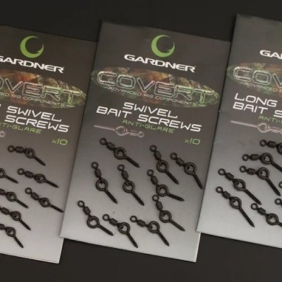 Gardner Kolíček s obratlíkem Covert Swivel Bait Screws Anti Glare Long 10ks – Zboží Mobilmania