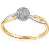 Prsteny iZlato Forever Dvoubarevný zásnubní prsten s diamanty Dinah IZBR568