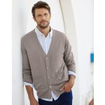 Propínací svetr hnědošedá – Sleviste.cz